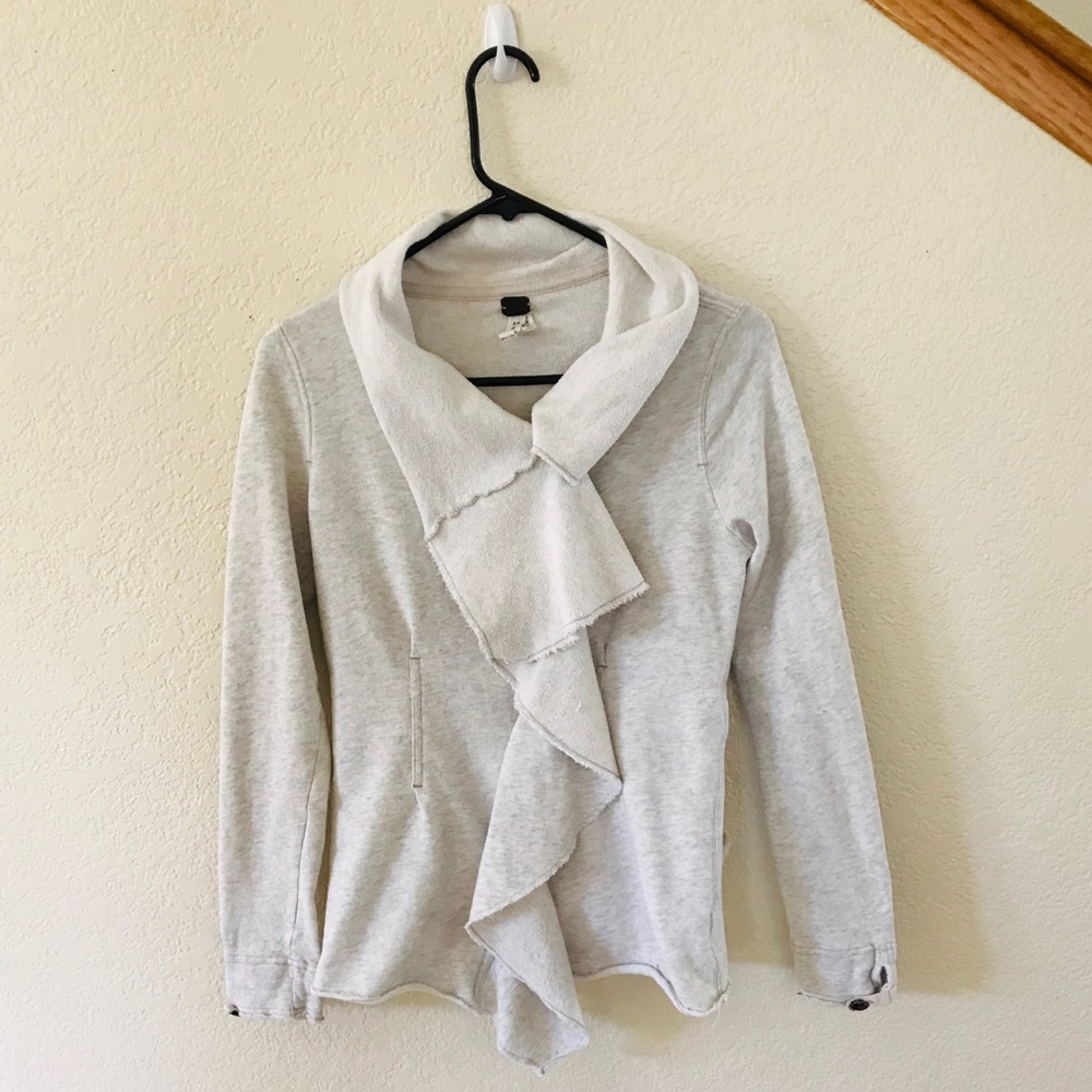 We The Free cascading ruffle sweater